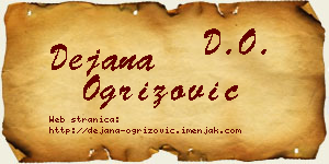 Dejana Ogrizović vizit kartica
